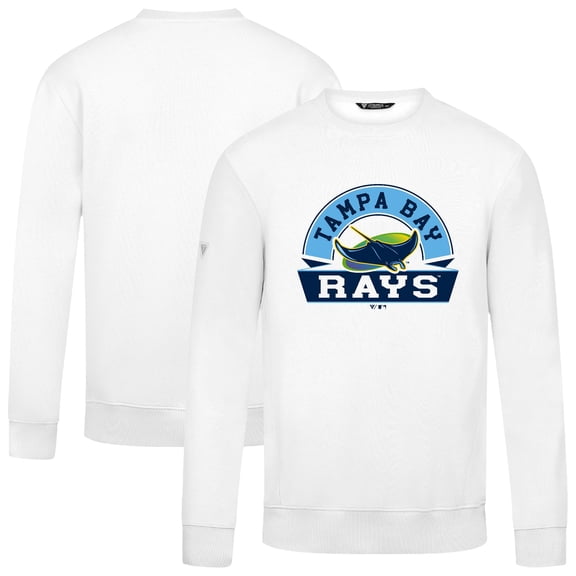 Men's Levelwear White Tampa Bay Rays Zane Banner Arch Sweatshirt