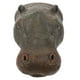 thumbnail image 1 of Figura de cabeza de hipopótamo flotante de resina para decoración de estanque., 1 of 7