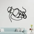 thumbnail image 4 of Handmadetneonsign Saxophonist Line Art Wall Sign, Music Instrument Metal Sign Wall Decor, Artist House Metal Decor 50476, 4 of 5