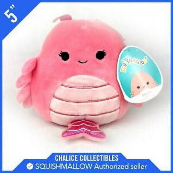 Squishmallows Kellytoy Plush Sealife Squad Simone the Shrimp 5" NWT