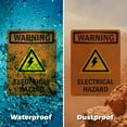 thumbnail image 5 of (2 Pack) Electrical Hazard With Symbol OSHA Warning Sign 7 Inch X 10 Inch Vinyl Label Decal Sticker Weather Resistant, UV Protected for Workplace, Business, and Construction Site, Made, 5 of 7