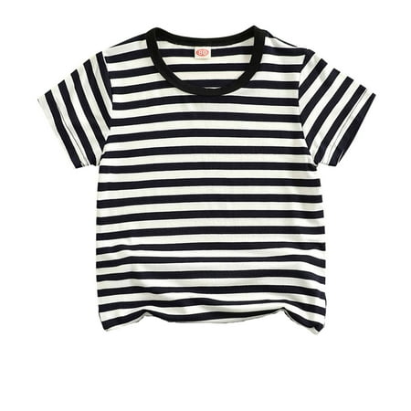 

QYZEU 6 Month Baby Boy Sweater Thermal Boys Pack Kids Toddler Baby Boys Spring Autumn Summer Striped Cotton Short Sleeve T Shirt Shorts Pants Clothes