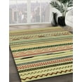 thumbnail image 2 of Ahgly Company Indoor Square Abstract Ginger Brown Green Abstract Area Rugs, 4' Square, 2 of 6