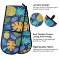 thumbnail image 4 of Dailycode Double Sided Oven Mitt with Loop Heat Resistant Kitchen Long Potholders 7" x 35" Pineapple and Tropical Leaf, 4 of 6