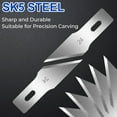 thumbnail image 2 of DIYSELF 150 PCS Exacto Knife Blades 24, Hobby Knife Blades, High Carbon Steel Blades, 2 of 6