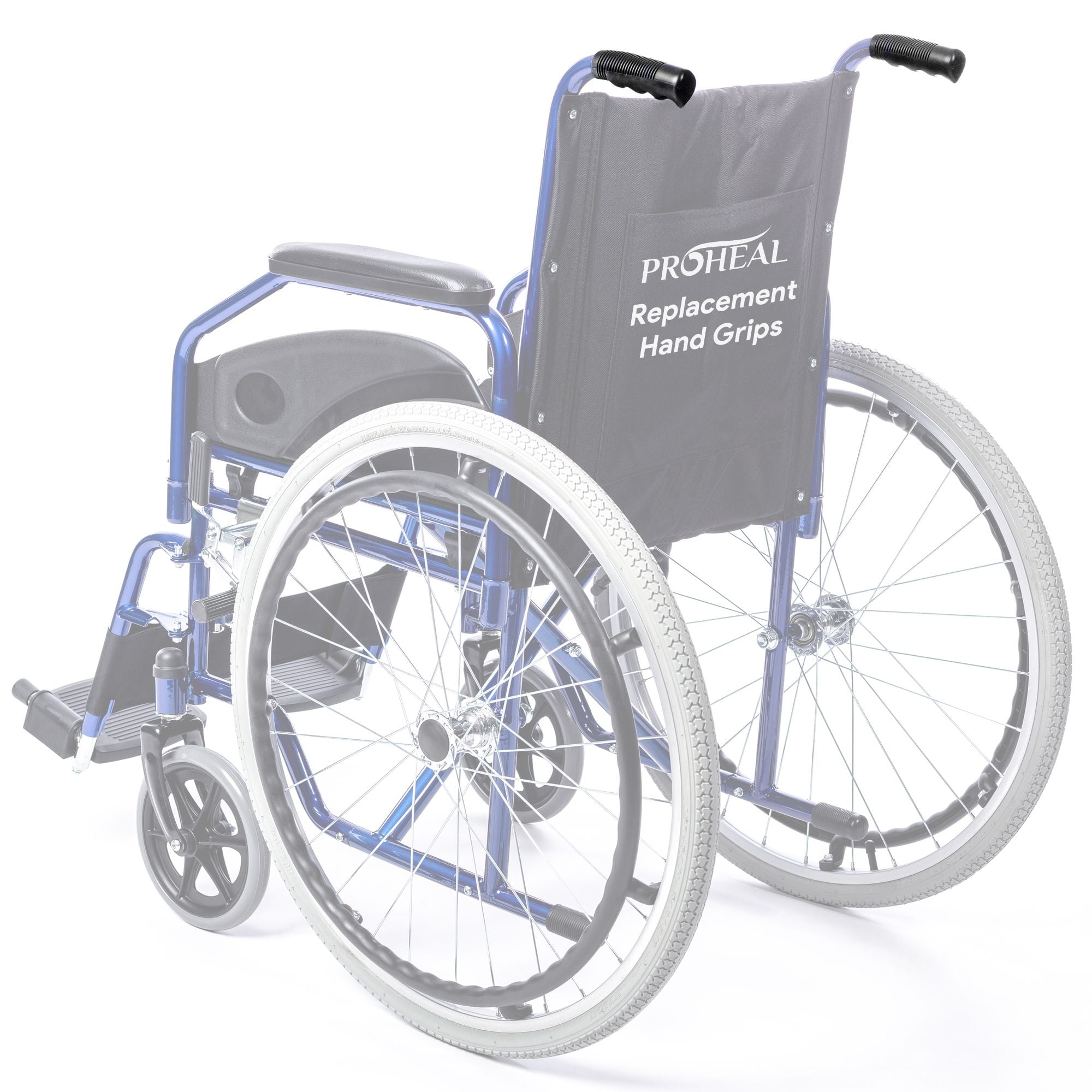 ProHeal Wheelchair Hand Grips Padded Hand Grip Easy Installation
