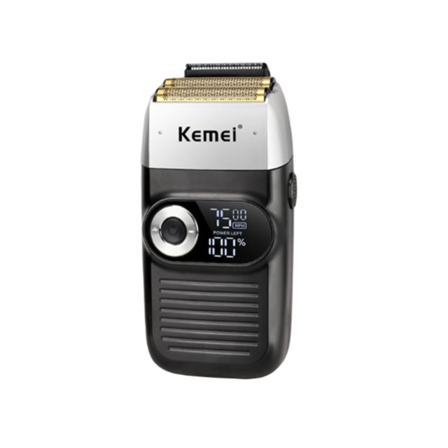 Qarigey Afeitadora eléctrica recargable por USB, recortadora ajustable, pantalla LCD, portátil, de viaje, de bolsillo, para peluquero, cortapelos para Juegos de afeitado Qarigey CE014474-00