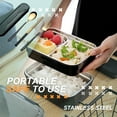 thumbnail image 2 of Xingzhi Ustensiles de Cuisine en Acier Inoxydable 304 Ensembles Portatifs Vaisselle Réutilisable avec Boîte Utilisation par les Étudiants Design Simple Déjeuner Dîner Type 4, 2 of 7
