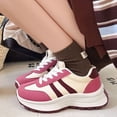 thumbnail image 6 of CHICVOMEY Women's Chunky Platform Sneakers - Retro Walking Sneakers with Cushioned Sole - Lightweight Casual Shoes for Daily Travel, 6 of 9