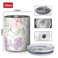 thumbnail image 4 of Floral 12oz Stainless Steel Coffee Mug – Double-Wall Insulated Cup with Spill-Resistant Lid, 360° Full-Print Design, Keeps Drinks Hot & Cold for Home, Office, Travel,Thanksgiving,Christmas, Spring, 4 of 5