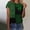 13Green, variant on mihongmao Shamrock Print T Shirts for Women Ladies and Gentlemen's Casual St. Patrick Print Short Sleeved Round Neck Top Green S