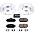 thumbnail image 3 of PowerStop Rear Z23 Evolution Sport Carbon-Fiber Ceramic Brake Pad and Drilled & Slotted Rotor Kit Fits: FIAT MAZDA Select Models K7362, 3 of 10