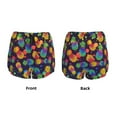 thumbnail image 5 of Vsdgher Colorful Pineapples1 Print Women's Running Double Layer Shorts High Waisted with Pockets Elastic Yoga Workout Athletic Gym Sports, 5 of 8