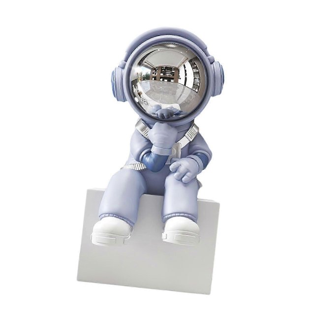 2026 Astronaut Sculpture Creative Resin Desktop Ornament for Office Desk Entrance Orange