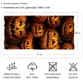 thumbnail image 2 of Pumpkin Translucent Chiffon Yarn Silk Scarf - Lightweight and Breathable - 180*73 Size - Head Wrap for Women and Hair - Elegant Fashion Accessory, 2 of 6