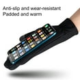 thumbnail image 5 of 1 Pair Unisex Outdoor Gloves Plush Lining Touch Screen Autumn Winter Anti Skid Running Gloves for Sports-M,Black, 5 of 8