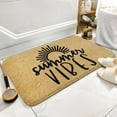 thumbnail image 5 of Boho Summer Vibes Door Mat, Sun Welcome Mat, Summer Doormat, Summer Decor, Outdoor Front Door Mat, Housewarming Gift, Welcome Doormat,Home Decor,Front Back Door Mat,Coral Velvet Rug 16”x24”, 5 of 6