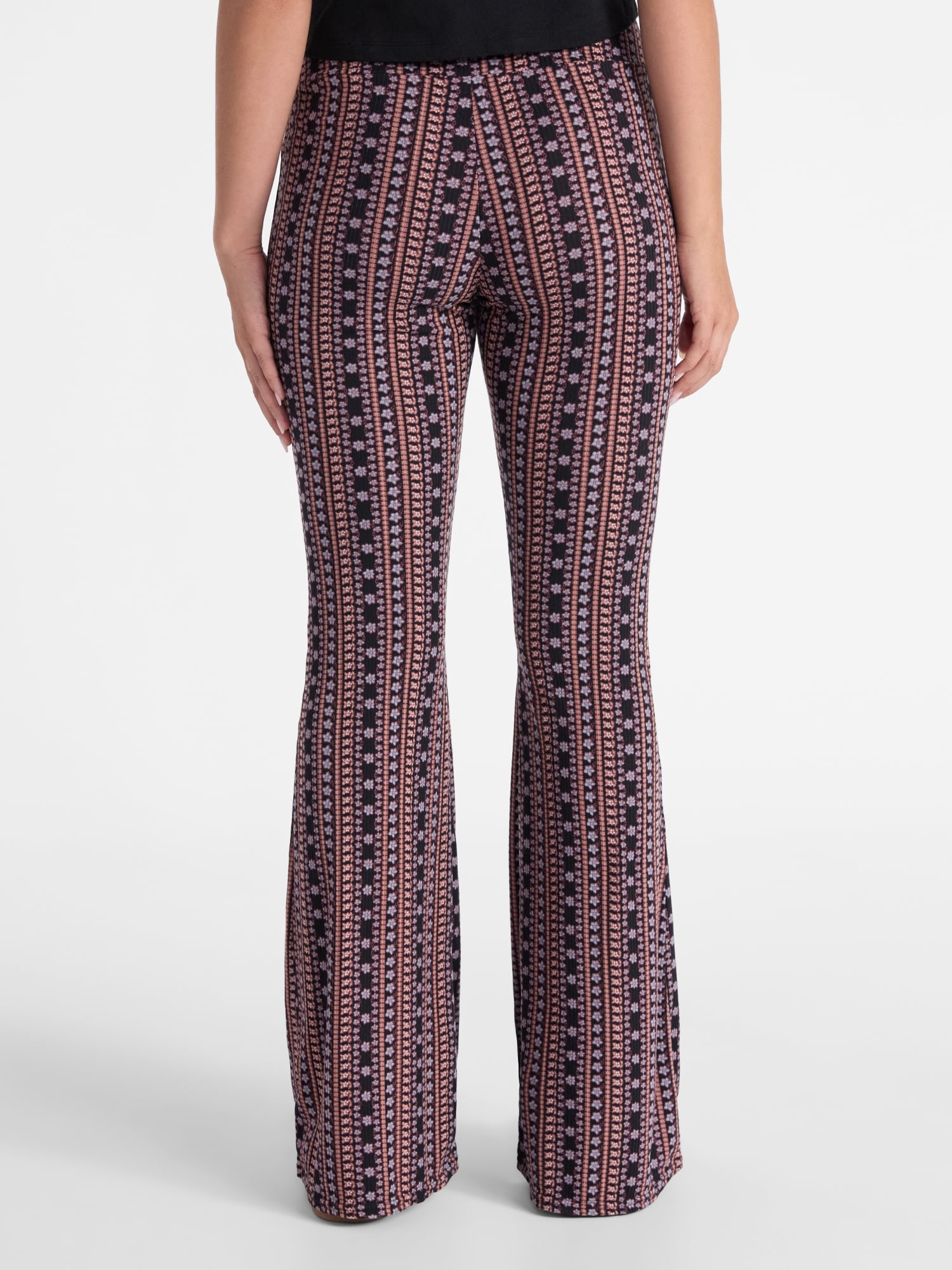 No Boundaries Flare Pants and 2-Pack, Women's and Women’s Plus