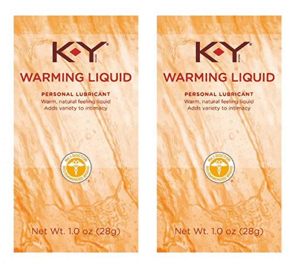K&Y Warming Liquid 1 oz, Pack of 2