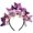 Purple, variant on Flower Headband for Women - Butterfly Monarch  Party Kentucky Floral Fascinators Halloween Costume Headpiece