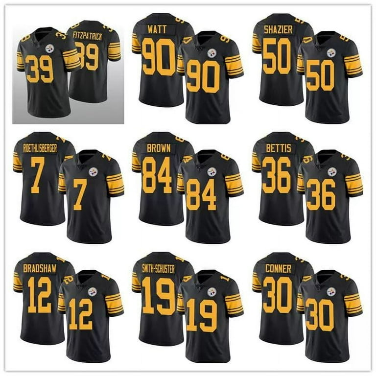 Women's color rush steelers top jersey