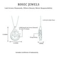 thumbnail image 4 of Rosec Jewels Lab Grown Diamond Pendant Cluster (EF-VS Quality) | Teardrop Necklace for Birthday, 925 Sterling Silver, 4 of 7