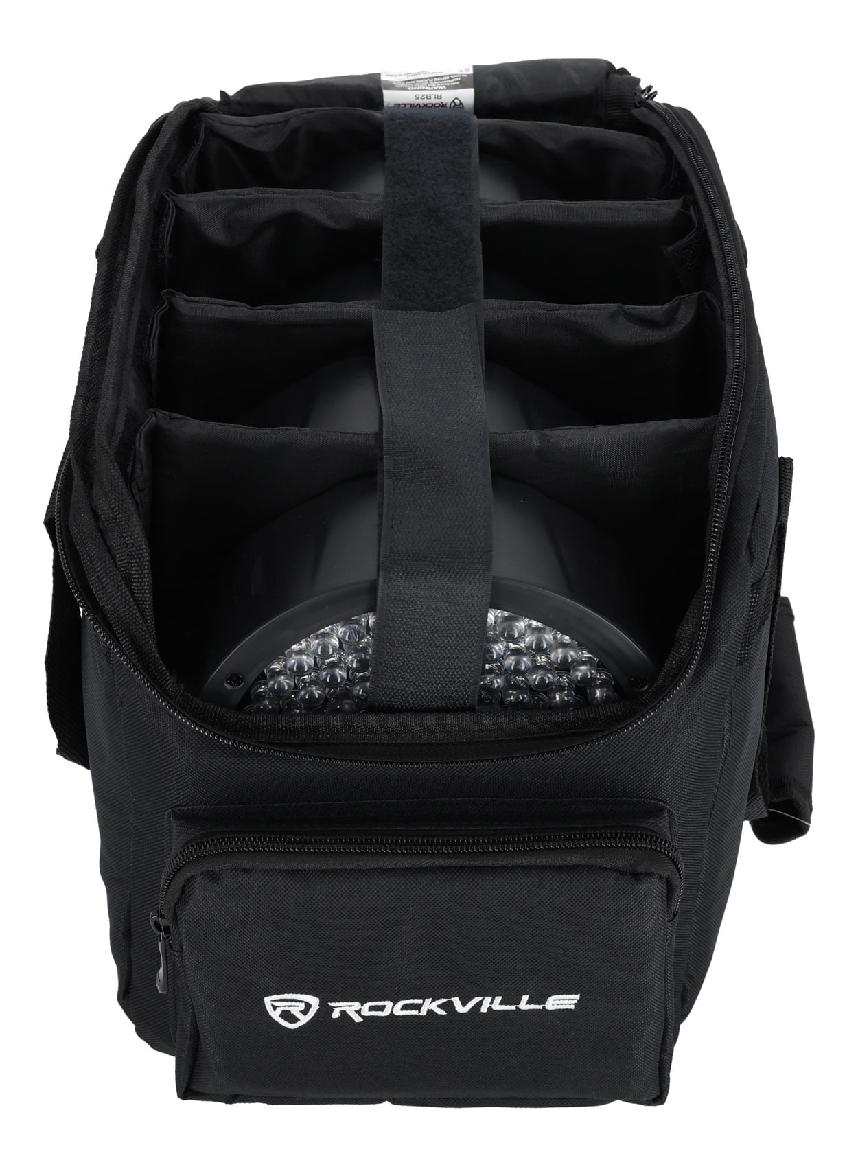 Rockville R1200L Fog/Smoke Machine w LED Lights/Strobe, DMX+2 Remotes+Carry Bag