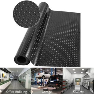 Uyoyous 3mm Thickness Garage Floor Rubber Mat, Heavy Duty Coin Pattern Rubber  Mat, Commercial Rubber Flooring Roll Mats, 16.4 ft x 3.3 ft 