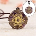 thumbnail image 4 of Moda piedra energía colgante collar joyería para mujeres hombres trae buena jinwen colgantes de energía, 4 of 8