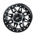 thumbnail image 1 of Wasatch Beadlock Wheel 14x7 5.0 + 2.0 Machined/Black 4/110 Compatible With Honda Pioneer 520 2021, 1 of 1