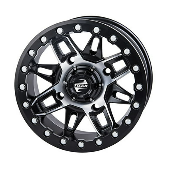 Wasatch Beadlock Wheel 15x7 5.0 + 2.0 Machined/Black 4/156 Compatible With Arctic Cat WILDCAT XX 2020