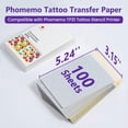 thumbnail image 2 of Papel para Transferencia de Tatuajes Phomemo TP31 para Impresora de Plantillas de Tatuajes, 2 of 7