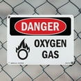 thumbnail image 4 of Oxygen Gas OSHA Danger Aluminum Sign 10 Inch x 7 Inch - 5 Pack, 4 of 8