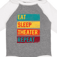 thumbnail image 4 of Inktastic Acting Eat Sleep Theater Repeat Boys or Girls Long Sleeve Baby Bodysuit, 4 of 5