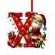 thumbnail image 1 of Adornos navideños, adornos navideños, regalos navideños, árbol de Navidad acrílico 2D, colgante de 26 letras, regalo decorativo, colgantes para fiestas navideñas familiares, objetos colgantes, 1 of 5