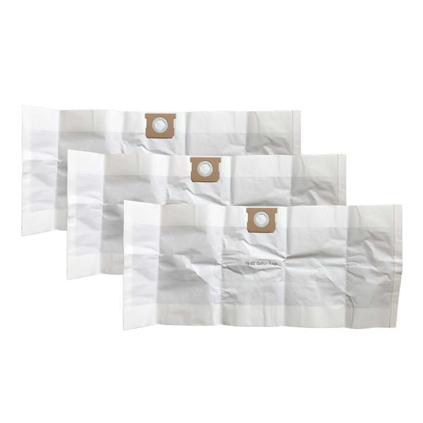 Think Crucial Replacement Vacuum Bag Compatible with Shop-Vac Part # 90663 & 90663-00, Fits Type G 15-22 Gallon Shop-Vac Wet and Dry Vacuum Model - (3 Pack)