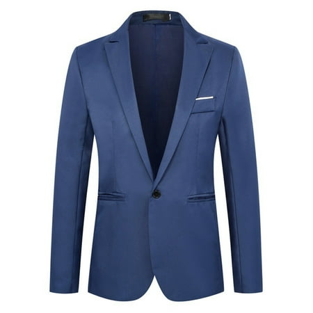 KaLI_store Men Blazers Classic Fit Mens Plaid Blazer Sports Coat Casual Slim Fit Checkered Blazer for Men Wedding BU2 3XL