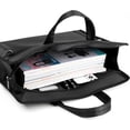 thumbnail image 6 of Black Oxford Handle Document Bag with Zipper Briefcase for Men File Tote Bag for Carrying Paper Files (Horizontal), 6 of 6
