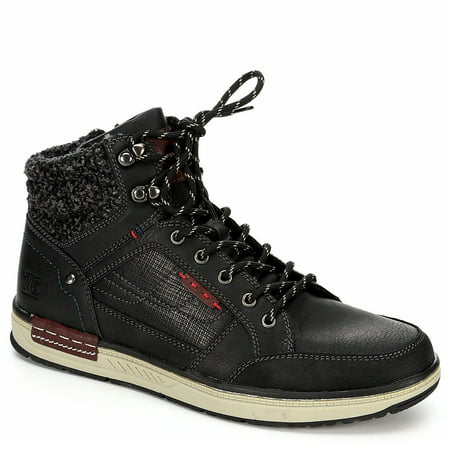 Day Five Mens Lace Up Mid Cut Sneaker Boot Shoes