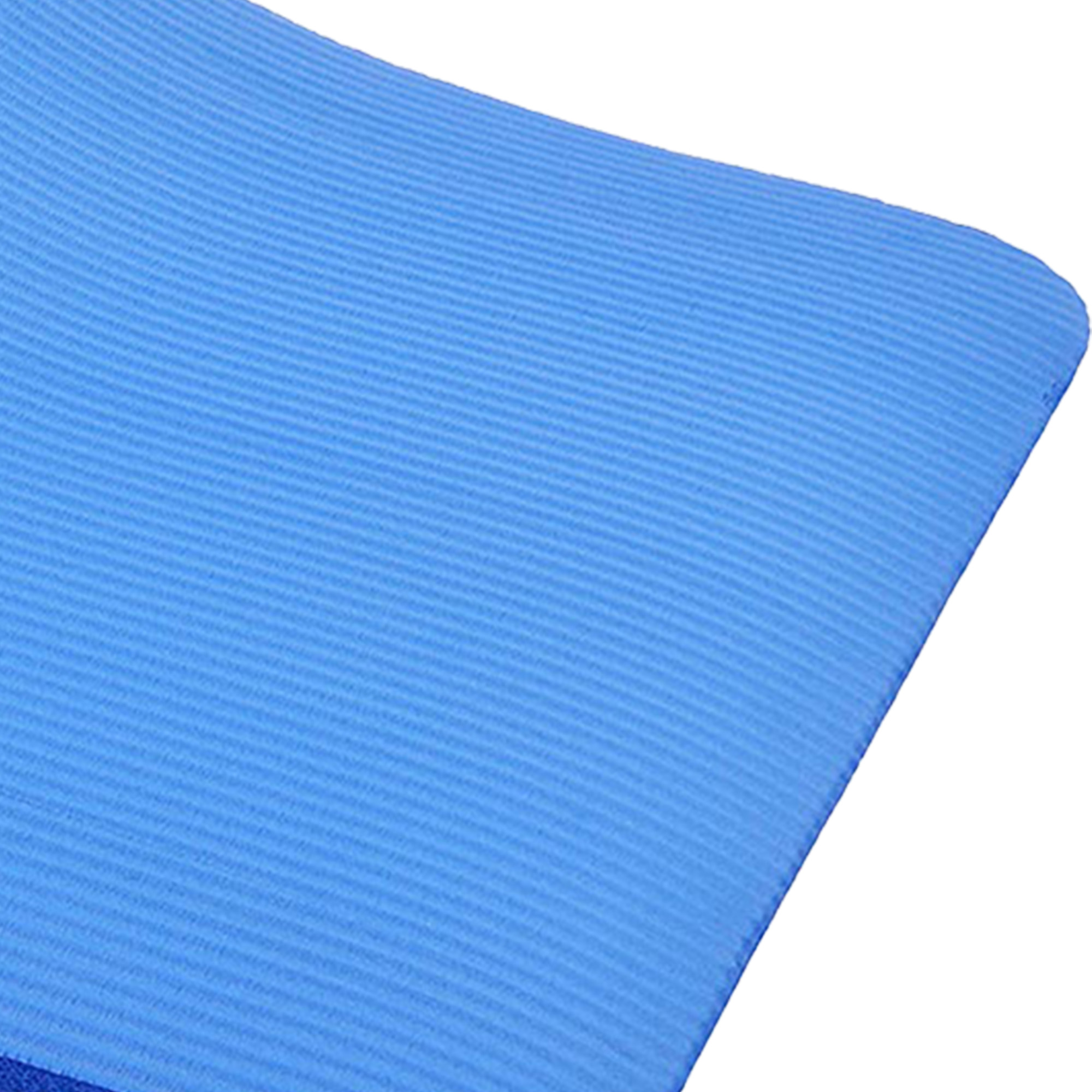 BalanceFrom 1-Inch Extra Thick Yoga Mat, Blue photo 8