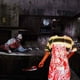 thumbnail image 5 of Halloween Bloody Apron, Printed Scary Splattered Murder Halloween Theme Props, Kitchen Novelty Bib For BBQ Cooking Baking Gardening Party Decorations, 5 of 6