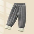 thumbnail image 3 of OSOLU Teen Boys Pants Winter Thermal Warm Solid Color Thick Triple Layer Cold Weather Comfortable Bottoms Elegant Holiday Trousers, 3 of 7