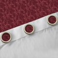 thumbnail image 4 of Feelyou Maroon Mandala Damask Curtains Pack of 2 (52x84 Each), Ghost Window Curtains, 4 of 6