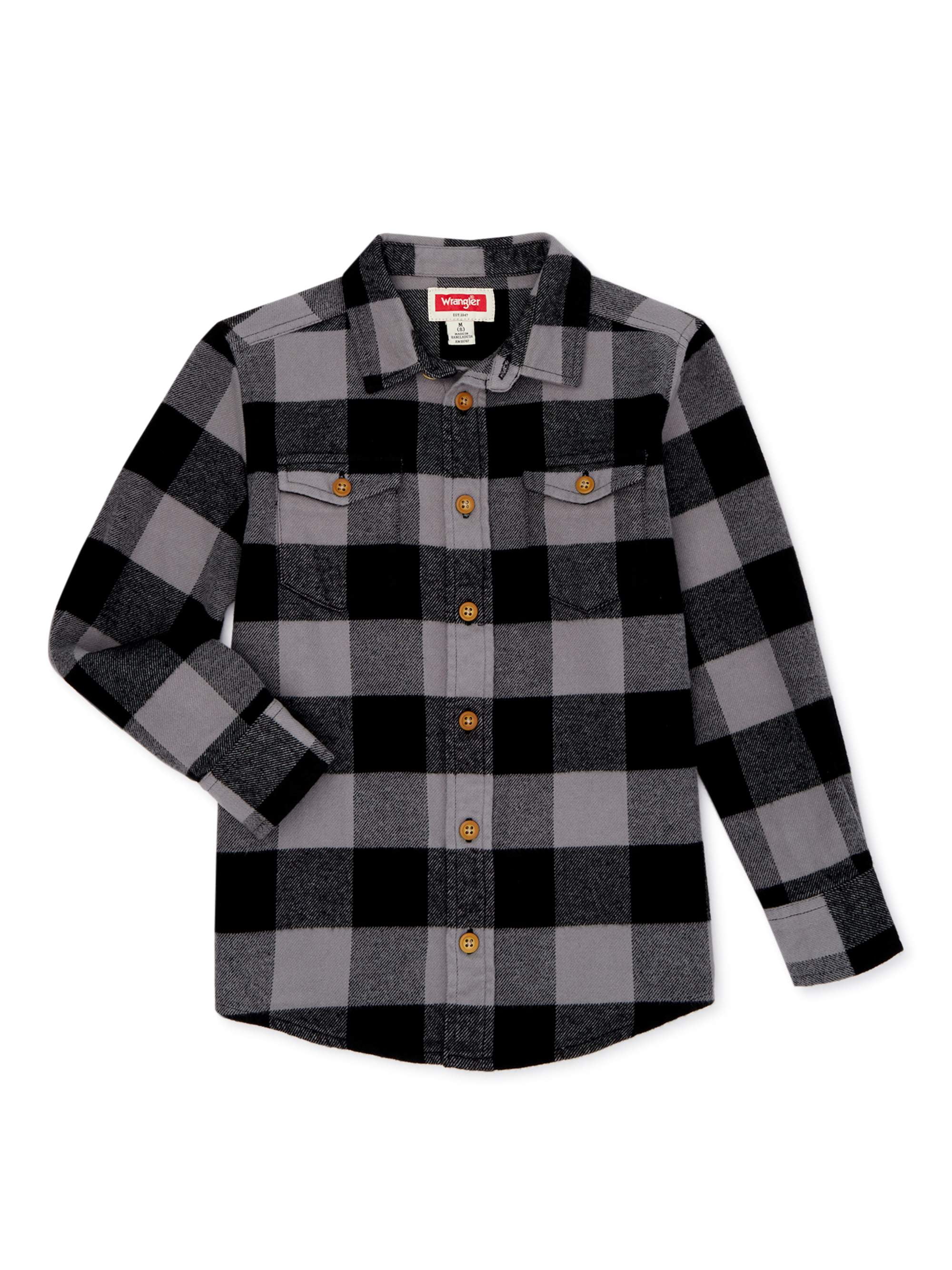 wrangler button up shirts walmart