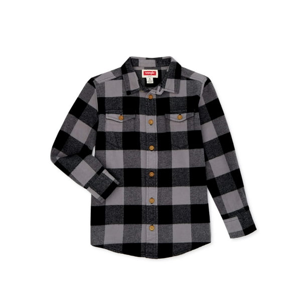 Wrangler Wrangler Boys Exclusive Long Sleeve ButtonUp Shirt, Sizes 418