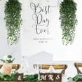 thumbnail image 4 of Paquete de 2 plantas colgantes artificiales, decoración de pared sintética, plantas falsas para estante, cocina, Patio, porche, interior y exterior, 4 of 5