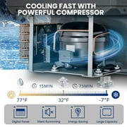Simzlife 12 Volt Car Refrigerator 22 Quart Portable Fridge Freezer Compressor Cooler 12/24V DC 110~240 Volt AC for Truck Van RV Camper SUV Travel Camping Road Trips