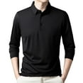 thumbnail image 2 of pstuiky camisa de manga larga para hombre, Pijama deportivo para hombre, para estar en casa, de color liso, con camiseta deportiva de manga larga y cuello vuelto Tops de talla grande para hombre m, 2 of 8