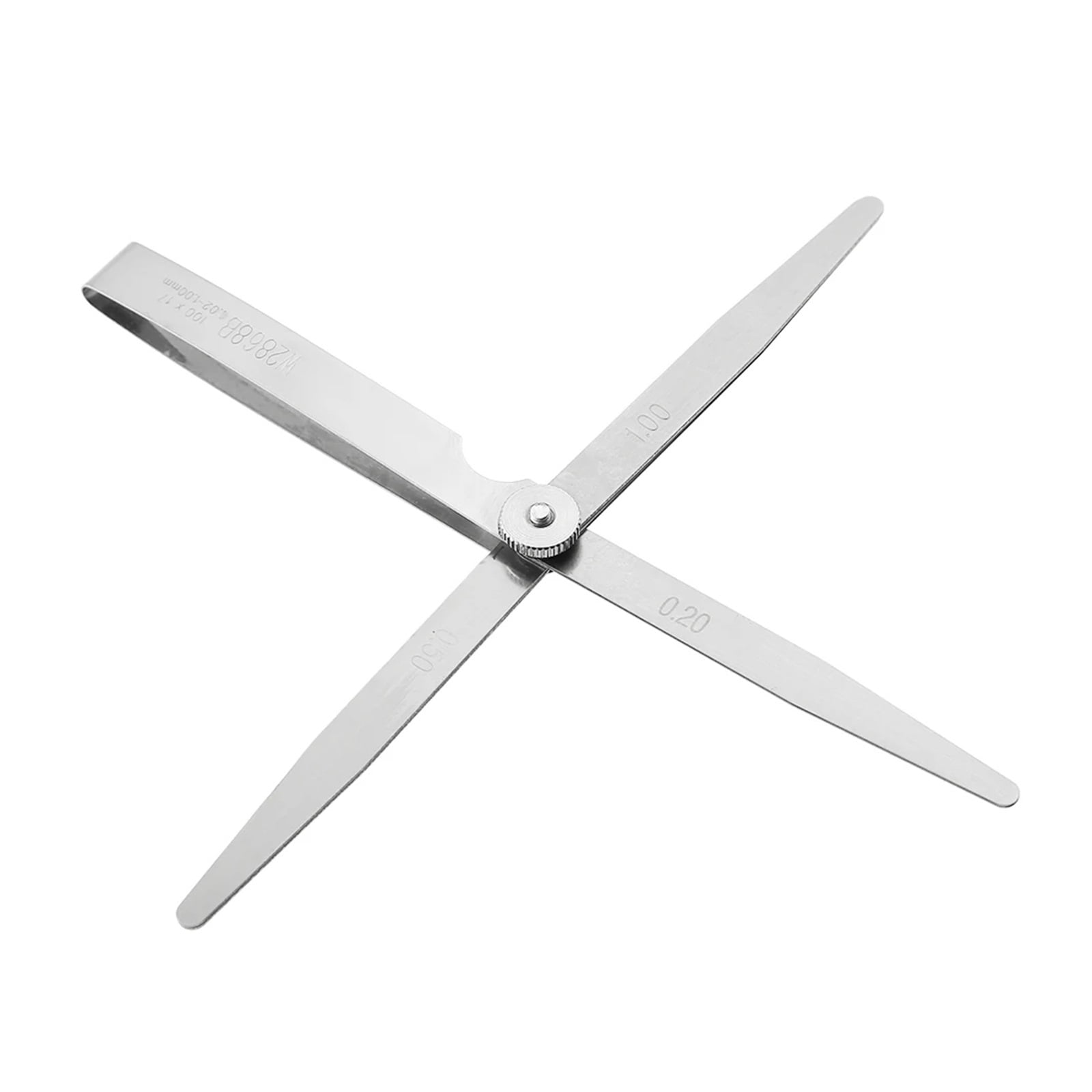 High-Precision 17 Blades Feeler Gauge Stainless Steel Gap Filler 0.02-1.0mm Thickness for Measurement Tool ,Easy Identification