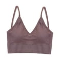 thumbnail image 3 of Bralette de nailon para mujer y niña, tirantes finos, acolchado, cómodo, , camiseta sin mangas Pasta de frijol Yuyangstore Chaleco tipo bralette de algodón para mujer, 3 of 8